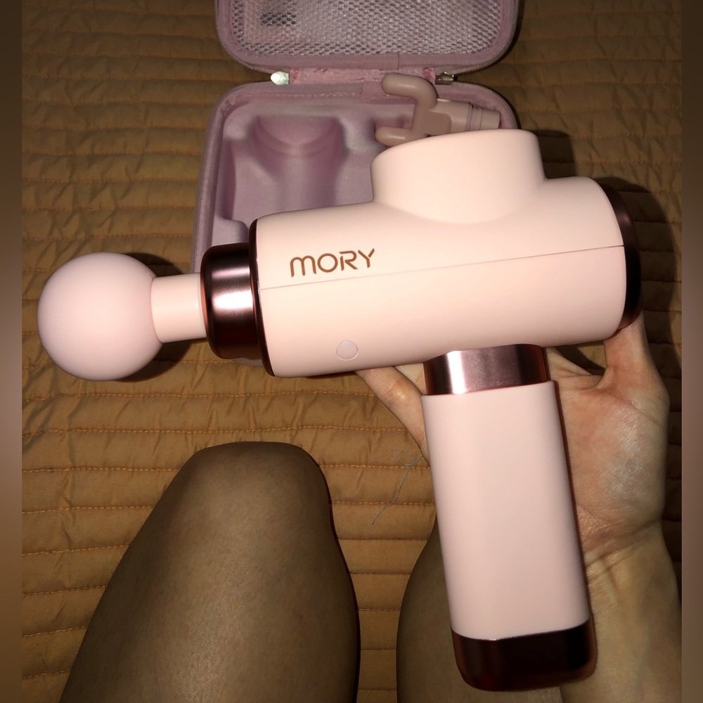 Movo PINK 💘 massager gun for back, shoulder and neck pain relief.
